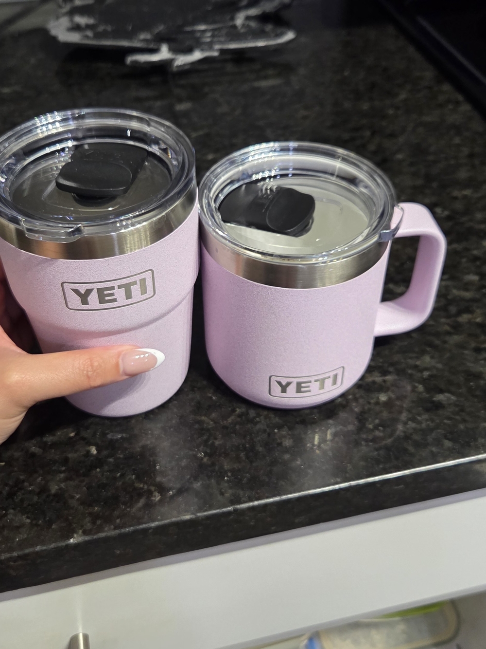 Yeti Lilac Stainless Steel Insulated Travel Mug and Handle Mug